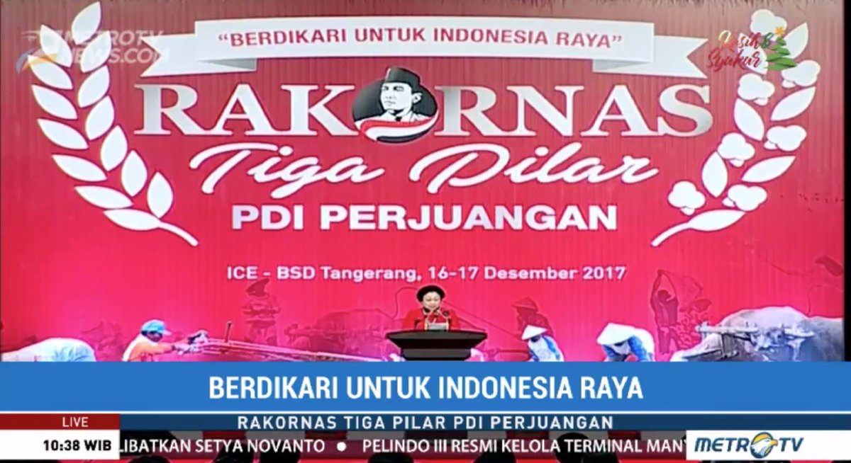 Kekayaan alam bukan hanya untuk eksploitasi, tapi adalah model pembangunan yang harus dimanfaatkan secara bijak - Megawati Rakornas Tiga Pilar #PDIPerjuangan cc <a href="/jokowi/">Joko Widodo</a> <a href="/gesuriid/">Gesuri</a>