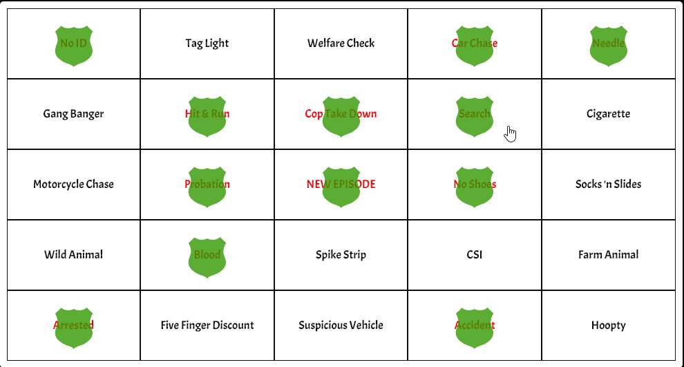 #livepd <a href="/LivePDNation/">Benny</a> @LivePDFamily #livepdbingo #LivePD  1st Bingo of the night for Big Daddy on the dude on the bike with   needles!!! Wifey's got a square left on 2 cards for her bingos. ;) I'll get it right yet tonight ... ugh ... rough night!!!
