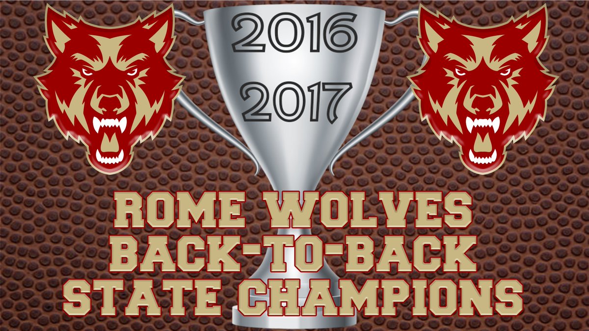 FB:  Rome defeats Warner Robins 38-0.
#Back-to-back 
#StateChamps 
#27StraightWins
#HighestScoringTeamInGAHistory