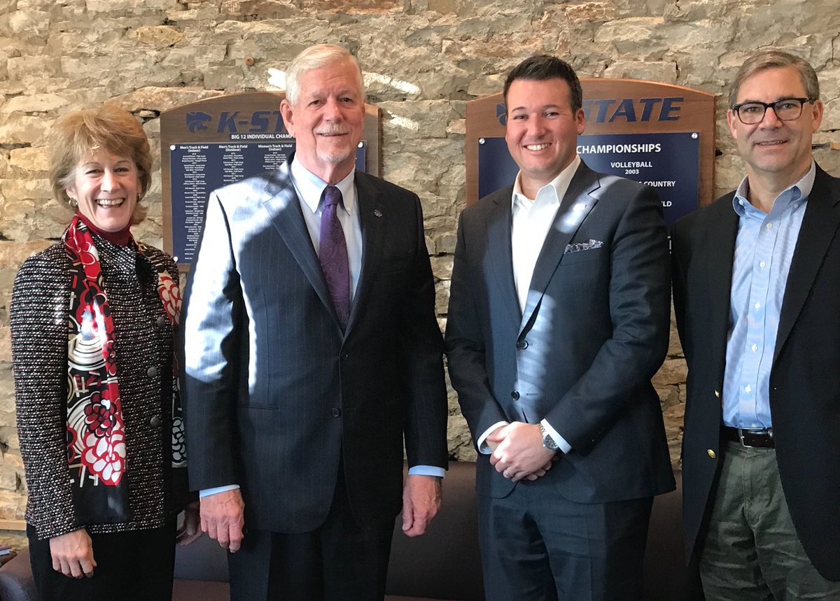 Heath_Starr's tweet photo. What a great day with our @KState “family!” A true pleasure to spend time with President General Myers. @LucyReillyFitch @ThomasEldridge5 @SAICinc https://t.co/RNhGNeQKGo