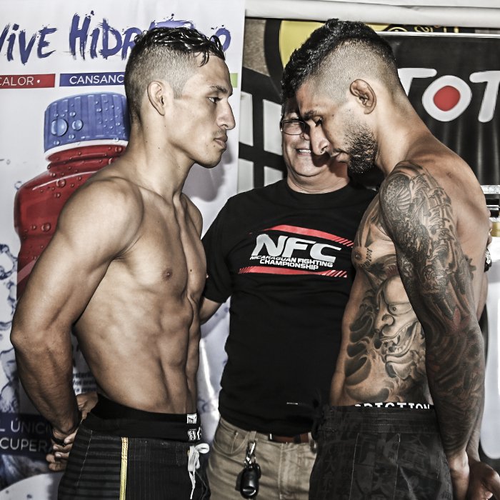NFCMMAni's tweet photo. #NFC41 el combate estelar de la noche dará como resultado al Contendiente#1, cuando @PitbullLunaMMA se mida ante @oscardragonmma en las 135lbs PRO. Hoy hay #CeroMiedo en Managua... Nos vemos a partir de las 7:00PM en PLAZA 101 https://t.co/0taSwjRusQ