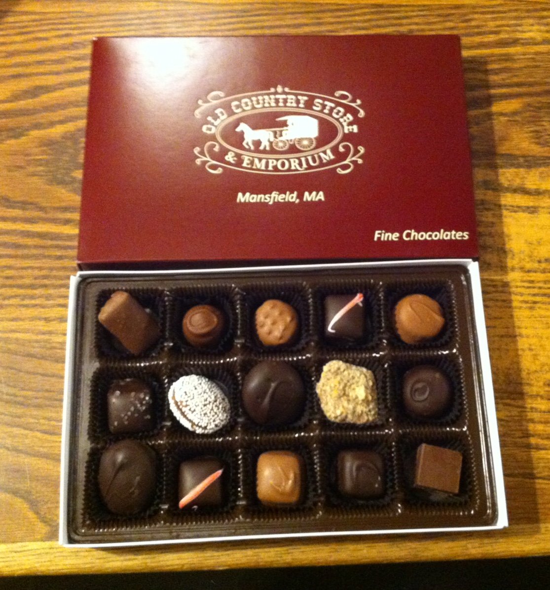 OldCountryStor's tweet photo. Just in time for Christmas- The perfect gift for family, friends, or the office - give a delicious box of locally made assorted chocolates from THE OLD COUNTRY STORE! https://t.co/k6KUkE8PBV