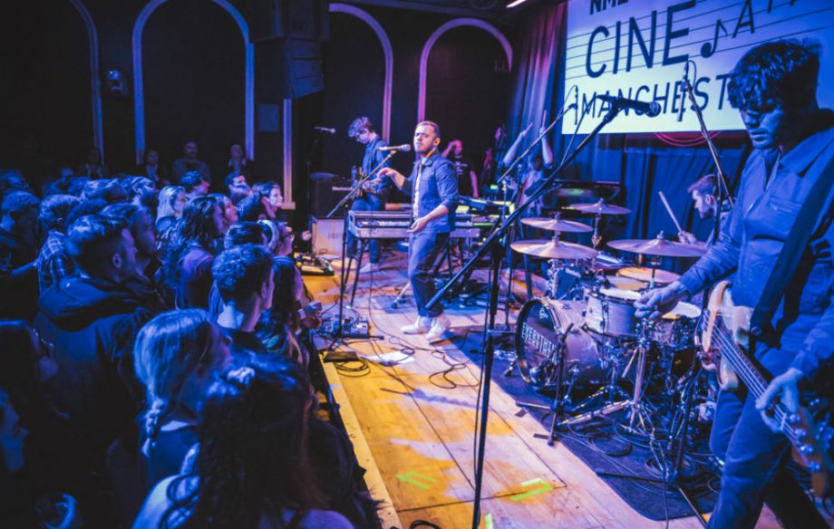NME's tweet photo. "It feels like the end of an era" – Everything Everything interviewed at #CineJam Manchester https://t.co/SO4Mb7S5HX https://t.co/Ht7qcuufV6