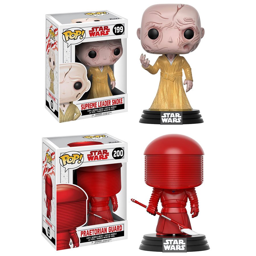 Funko's tweet photo. RT &amp; follow @funko for the chance to win a Supreme Leader Snoke and Praetorian Guard Pop! prize pack! #TheLastJedi https://t.co/D8XEj8Fqxq
