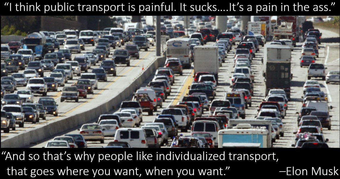 Hey <a href="/elonmusk/">Elon Musk</a>, if individualized transport is what people really want, why aren’t we there yet? We don’t need better cars, we need better possibilities for living without one.