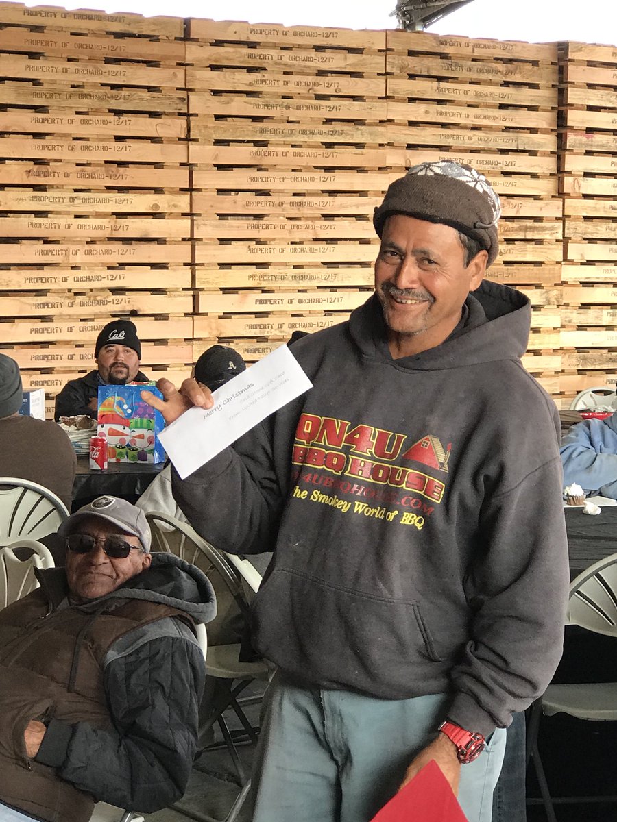 It’s Christmas party time...we’re handing out Tri-tip, chicken and gifts and cash to the best employees in the valley!