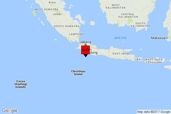 eqgr's tweet photo. 6⃣0⃣ 🆔 Earthquake M 6.0, 16/12 07:22, depth: 10 Km, SOUTH OF JAVA, INDONESIA #earthquake #eqgr #gfz https://t.co/MBrNQ2sidg