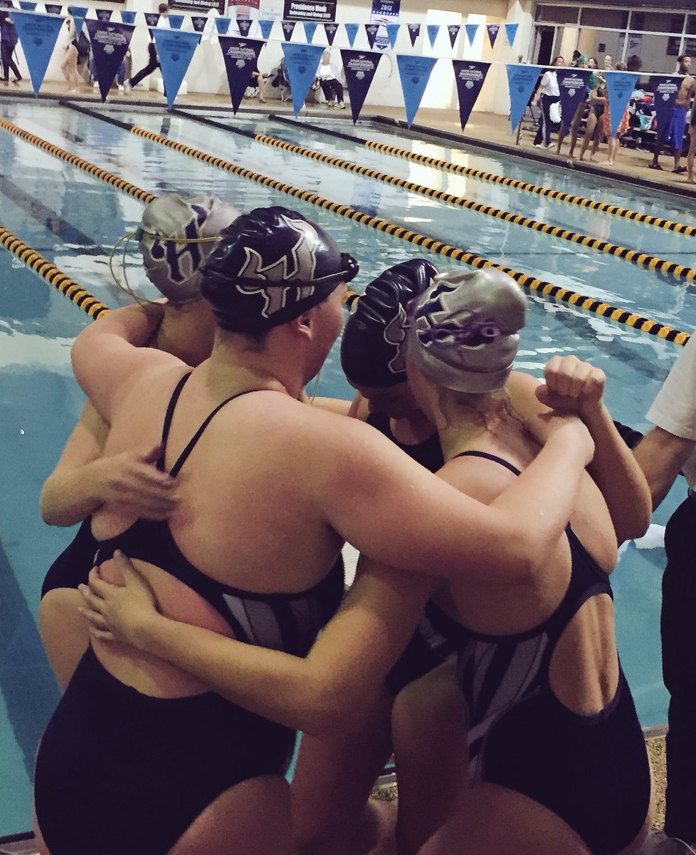 hrhs_swimming1's tweet image. These girls broke the 200 Medley Relay School Record! Congrats! 🎉