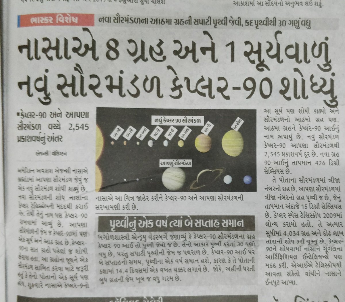 sanjaypatel412's tweet photo. Have you heard?
Researchers using data from our planet-hunting @NASAKepler mission and machine learning from @Google discovered an 8th planet orbiting a distant star
#Kepler90
#Pioneer
#Kepler90i
#Copernicus https://t.co/OrFKcKImh7