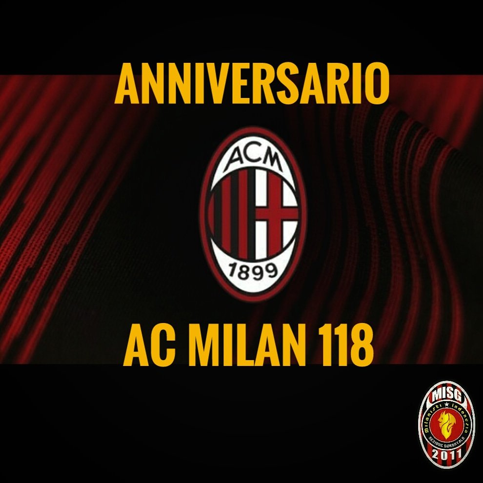 Buon Compeanno tim kebanggan <a href="/acmilan/">AC Milan</a> ke 118 🎉🎉🎉 
Semoga Jaya Kembali..

#ForzaMilan
#WeAreAcMilan
#1899-2017