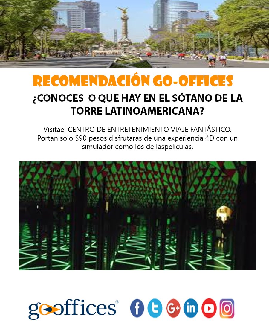 Go_Offices's tweet photo. SI CREÍAS QUE LA TORRE LATINO SÓLO SON OFICINAS, AQUÍ TE COMPARTIMOS UNA ATRACCIÓN QUE SEGURO TE PUEDA LLAMAR LA ATENCIÓN. https://t.co/51FDGrmZSF