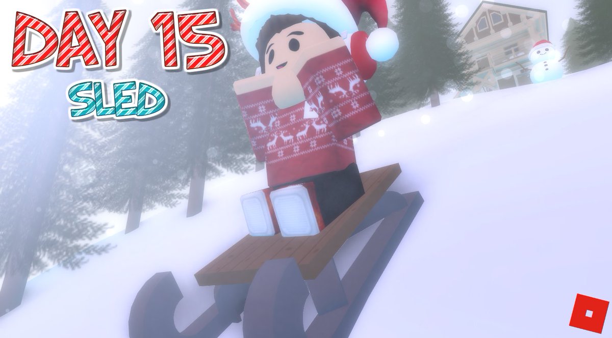Holidaypwner On Twitter Holiday S 25 Days Of Christmas Day 24 Santa S Sleigh With His Trusty Sleigh Santa Will Be Able To Deliver All The Presents Before The Children Wake Christmas Day - sledding in roblox