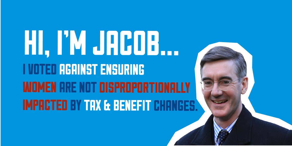 HowJacobVotes's tweet image. Jacob Rees Mogg voted against measures which sought to ensure that women weren't disproportionately impacted by tax &amp;amp; welfare changes.

#ChewMagna #Keynsham #MidsomerNorton #Radstock #Bath #Bath #UKPolitics #Feminism