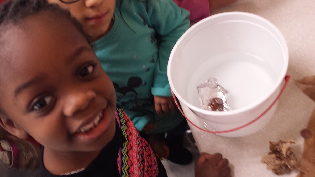 MsLuster_SLES's tweet photo. Guess who "saved" the pennies from the deserted island creating a tinfoil boat that floats...? #projectclarion https://t.co/1r1bm7zCPZ