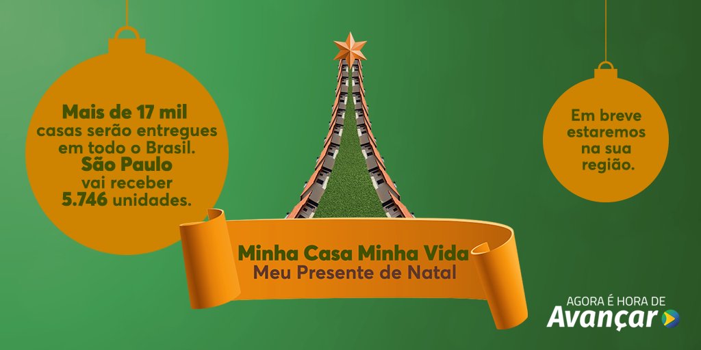 govbr's tweet image. Estamos rodando o País inteiro para entregar milhares de residências e fazer um Natal mais feliz. #JuntosFazemos