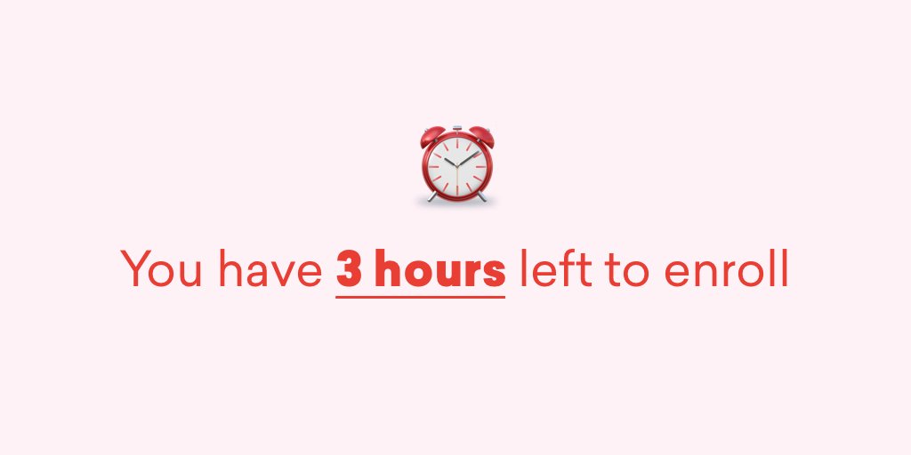 healthsherpas's tweet photo. ❗️DEADLINE: You only have a few hours left to enroll in #healthinsurance for 2018. Click here to secure coverage for the new year ☞ https://t.co/WV05dZXfM3 #OpenEnrollment2018 #GetCovered #EnrollByDec15 https://t.co/cs4ZexJfJ7