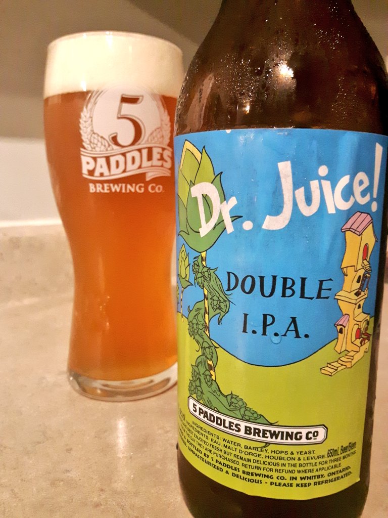 Van_Man76's tweet photo. I would drink in in a bar, not allowed to in a car
I would drink it in a glass, I would drink it off my wife's ass
This rhyme just got loose, its time to enjoy my Dr. Juice
@5PaddlesBrewing Dr. Juice! IIPA
๐๐๐๐๐๐ป๐
#beeroclock #RespectThePaddle #TGIF #craftbeer #juicy https://t.co/I9zuaIpRkN