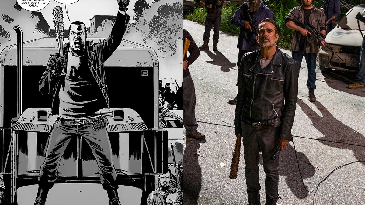 Negan’s grenade attack was a lot different in #TheWalkingDead comics. See all the comparisons: bit.ly/808ComicShow