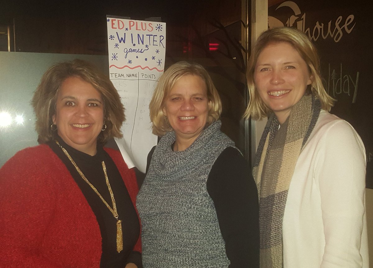 cyberteacher's tweet photo. Directors of Innovation, Communication, and Character are the Champions of Minute to Win It #EdplusWinterGames #teamwork #EdPlusRocks https://t.co/4ggDS8I9DU