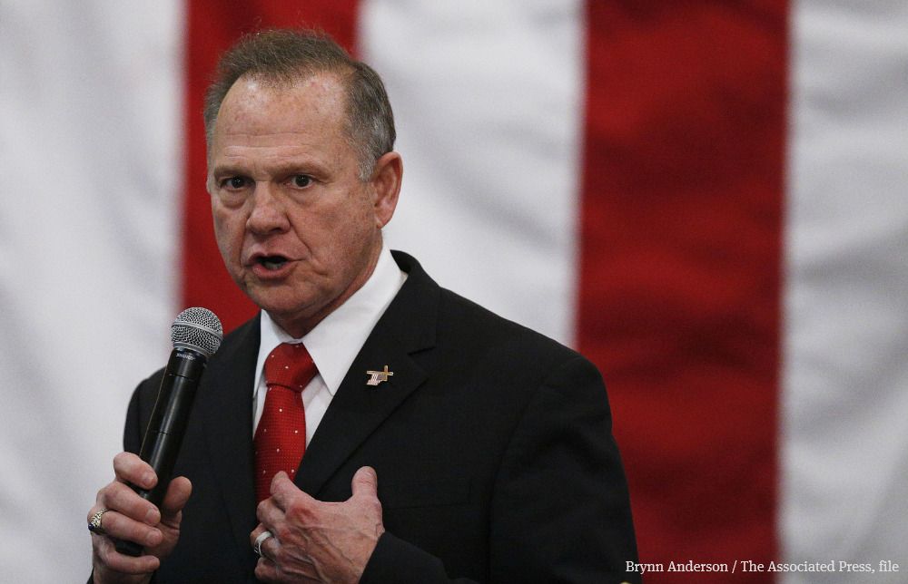 seattletimes's tweet photo. Alabama Republican Roy Moore told supporters the "battle is not over" in the state's Senate race. In a fundraising email, Moore asked for contributions to his โelection integrity fund" so he could investigate reports of voter fraud: https://t.co/I2ug9sG4Y4 https://t.co/TOrnlWxG83