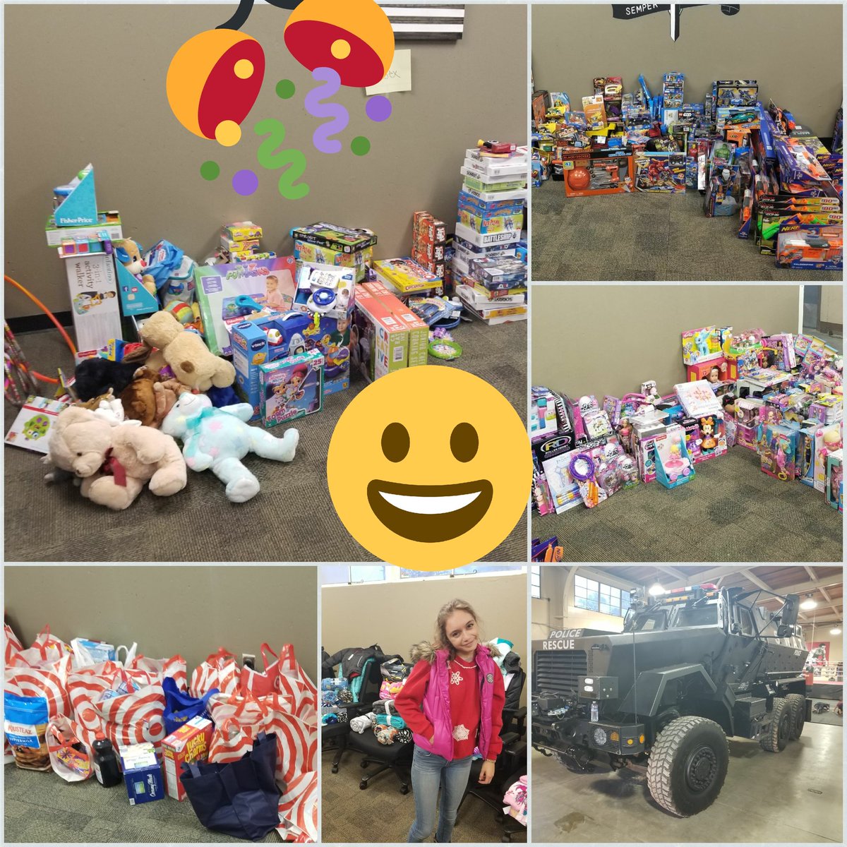 #Targetvolunteers with some of Hanfords Finest sorting out toys, food, and clothing collected for those in need this Holiday season #T1906 <a href="/jason_conover/">Jason Conover</a>  <a href="/cierrakp614/">Cierra Parker</a> @krismelban <a href="/jette_bond/">Jeannette Bond</a>