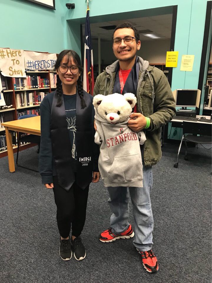 emergevillage's tweet photo. Chavez HS is shutting it down in 2018 college admissions. @BowdoinCollege @Stanford here we come! @HoustonISD @rcruzhisd @HISD_Supe https://t.co/zL5vct78zU