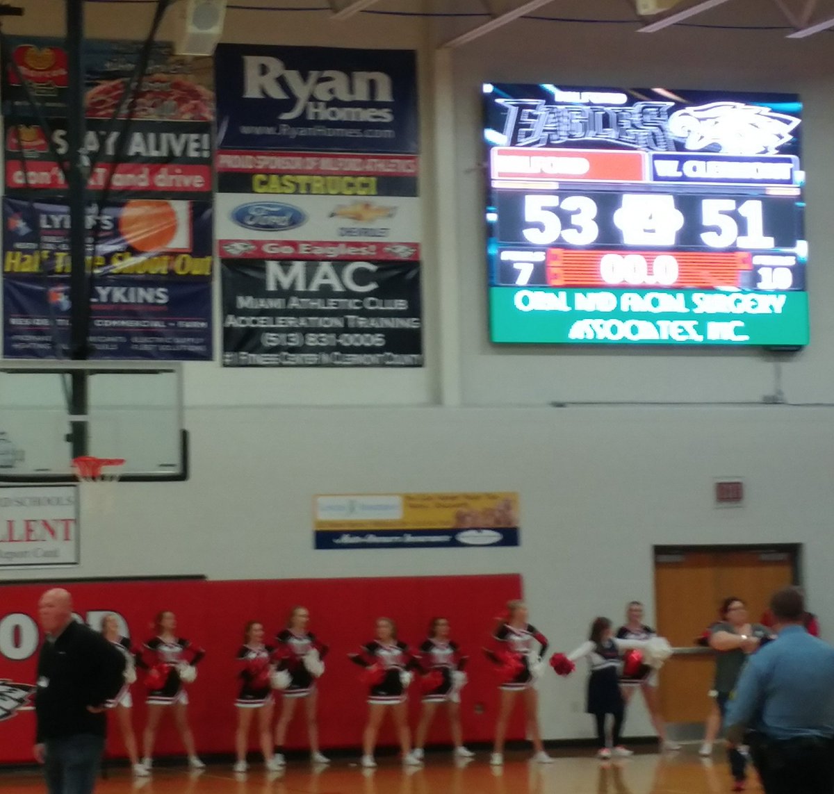 MilfordJRClass's tweet image. Congratulations Milford Boys Basketball - home opener over West Clermont