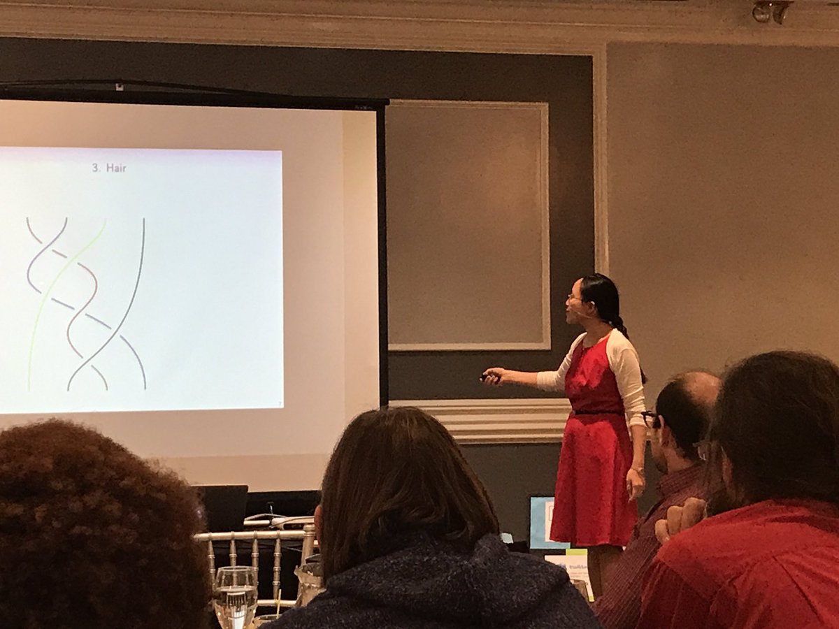 mdudic1's tweet photo. The mathematics of Bach, juggling, hair, and custard - enjoying a fascinating presentation by @DrEugeniaCheng with @Maine_South math teachers!  #207learn https://t.co/uEgk7psoZ9