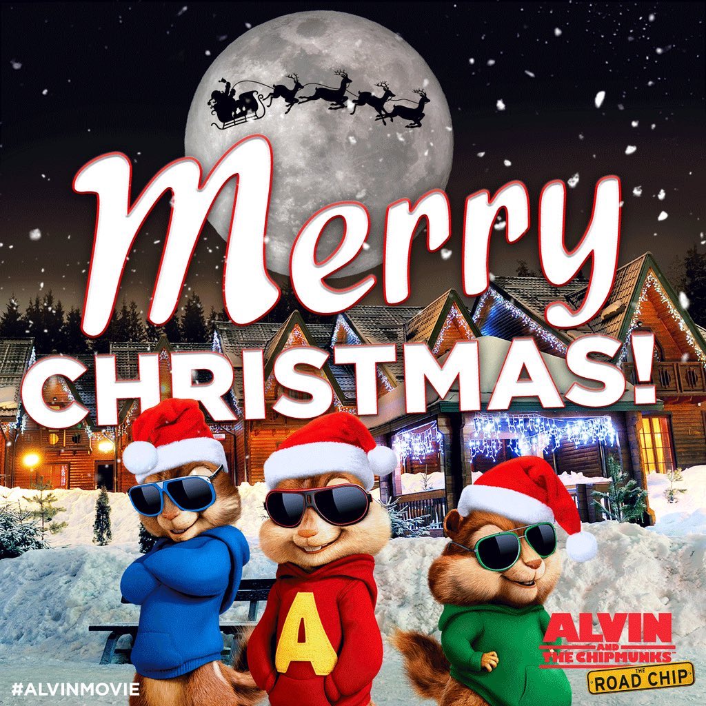 TheWildMunk's tweet photo. Merry Chip-mas! #AlvinMovie #MerryChristmas https://t.co/jzlTQy1gQ5