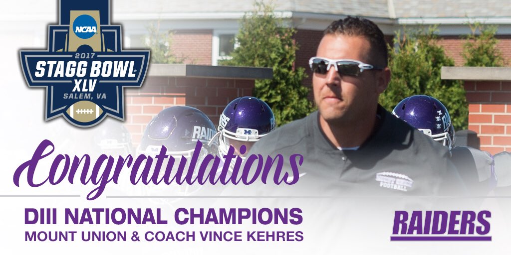 WeAreAFCA's tweet image. Congratulations to @UMUFootball on winning the #d3fb National Championship