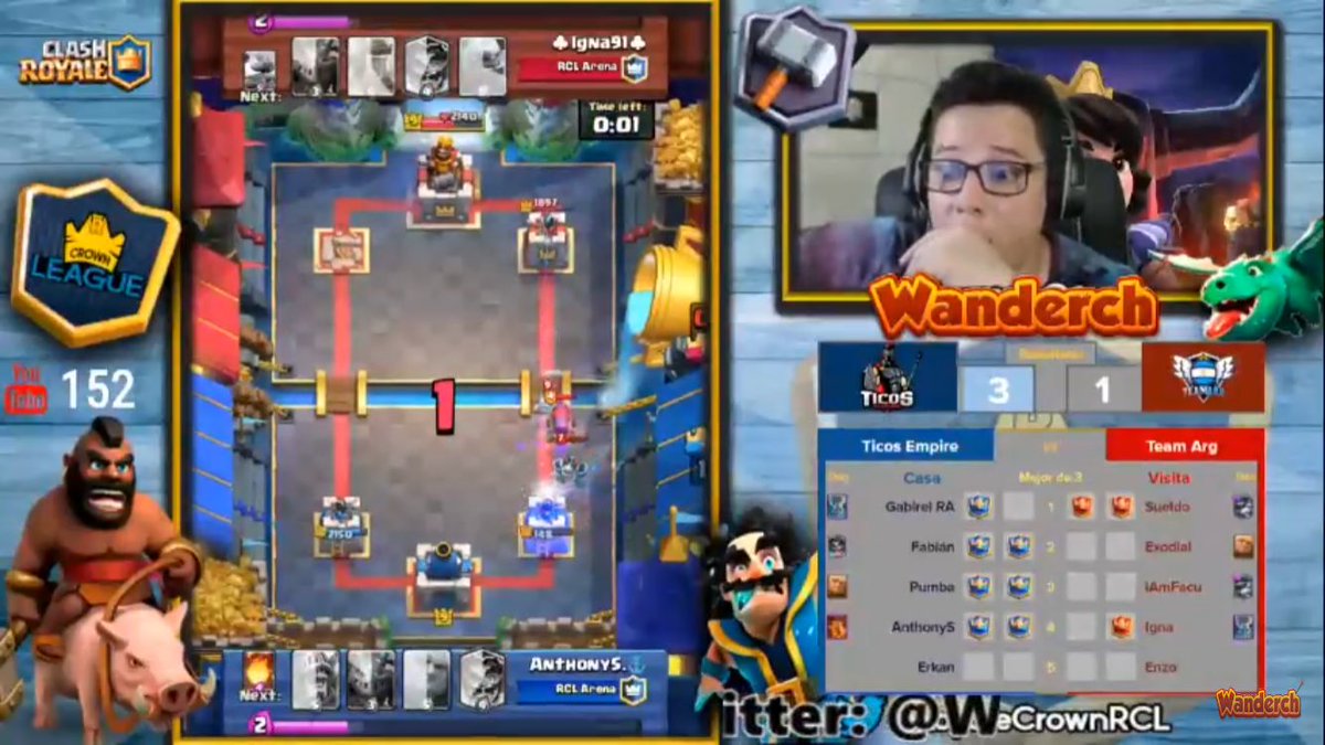 De esta manera nos logramos clasificar a la gran final de la <a href="/RoyaleCrownRCL/">Royale Crown League</a> ! Son grandes chicos!! 🇨🇷 ¡cracks!