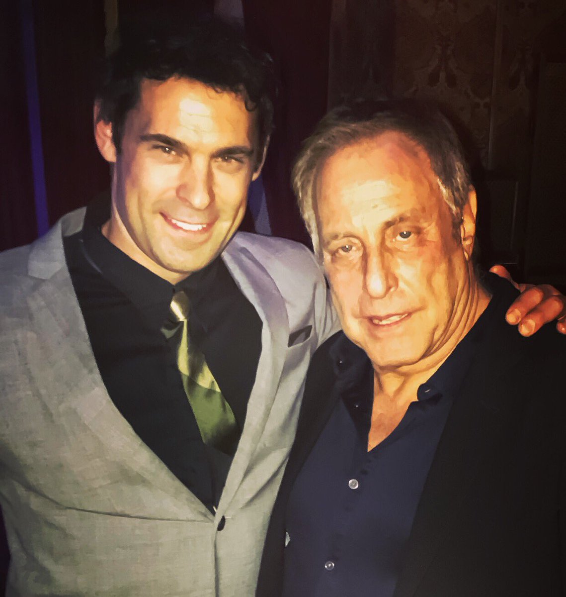 LiveActionComic's tweet photo. Todd Christian and Chuck Roven at the annual Atlas Christmas party. He is a good guy to aspire to be like #Superman #ManOfSteel #darkknight #wonderwoman #justiceleague #happyholiday #liveactioncomics #toddchristian #blackrabbitrose #blackrabbit #blackrabbitrose https://t.co/iZlEf6IJqh