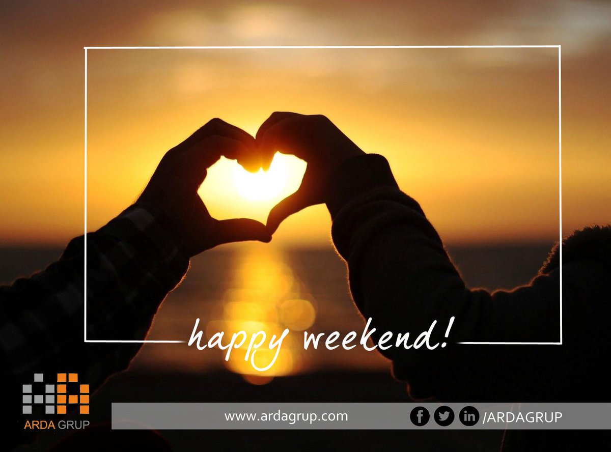 ArdaGrup_'s tweet photo. Mutlu, huzurlu, güzel bir hafta sonu geçirmeniz dileğiyle. #ArdaGrup #Weekend
Wish you to have a peaceful, happy, beautiful a #weekend. https://t.co/ya7JOdLJ07