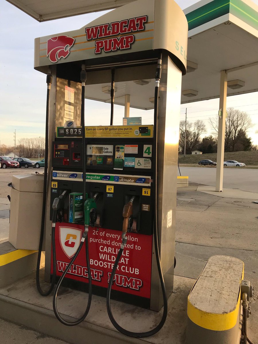 Visit the BP in CARLISLE and 2 cents per gallon of gas you purchase goes back to the booster club. Filler up!! ⛽️⛽️⛽️