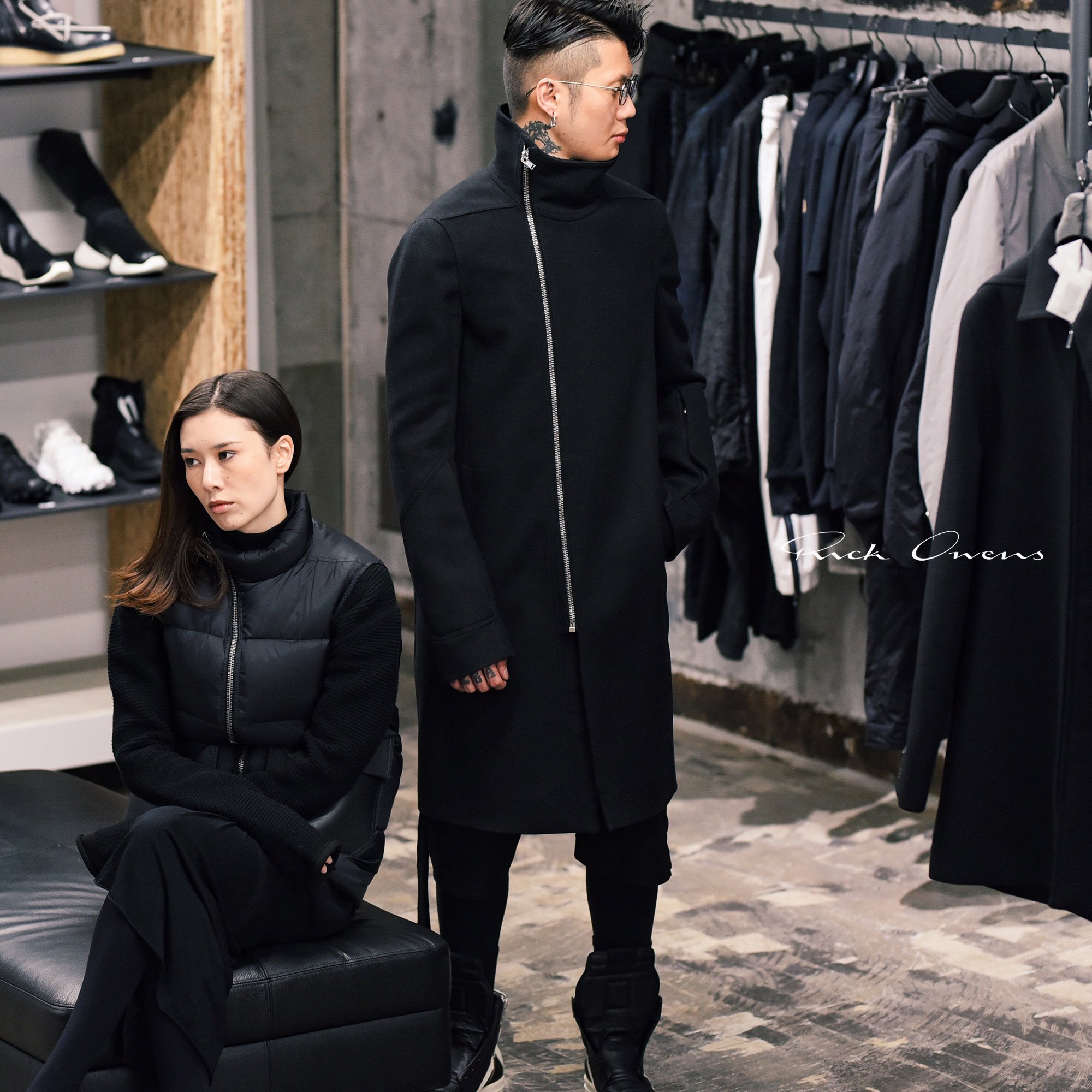 rick owens ロングダウン