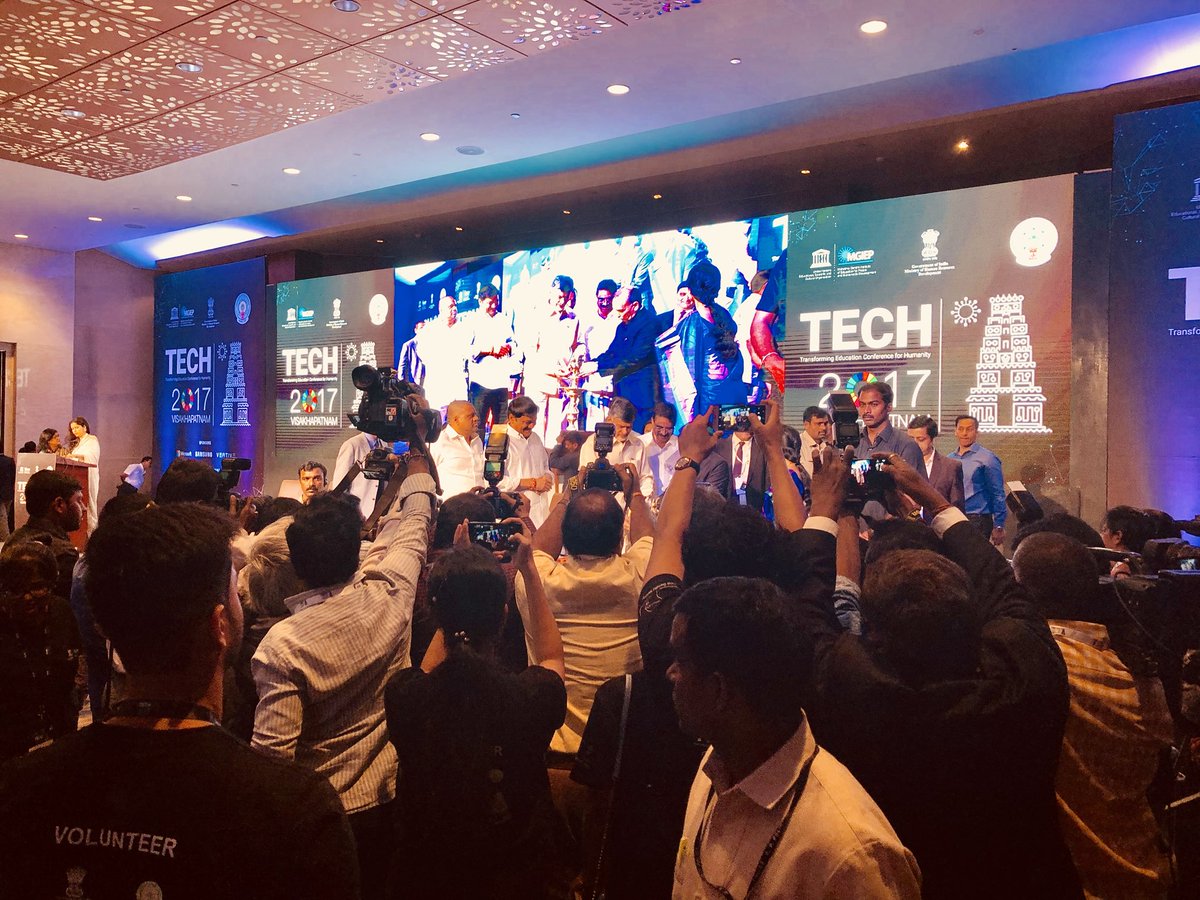 PaulDarvasi's tweet photo. .@ncbn and the dignitaries have arrived to a media frenzy! #tech2017 #clickfest https://t.co/OmlJq82og0