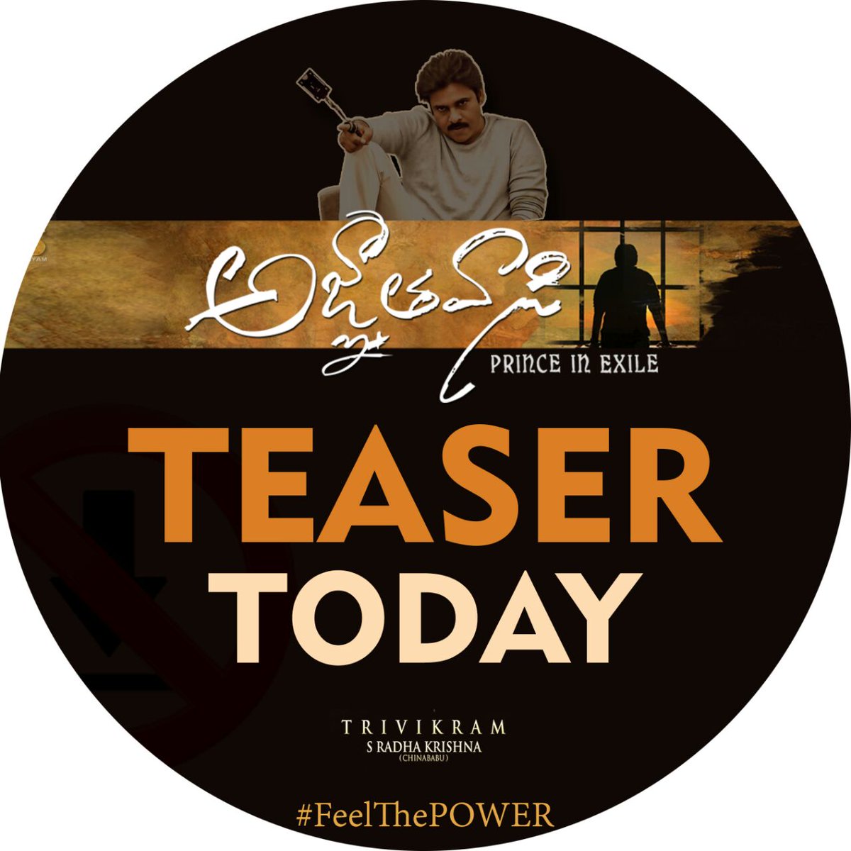 raagadotcom's tweet photo. 🔥 It's the much-awaited AGNYAATHAVAASI TEASER DAY 🔥

@PawanKalyan @KeerthyOfficial @ItsAnuEmmanuel @anirudhofficial @trivikramIn #Agnyaathavaasi #AgnyaathavaasiTeaser #AgnyaathavaasiTeaseronDec16 #PSPK25 https://t.co/74mgPl7g2D