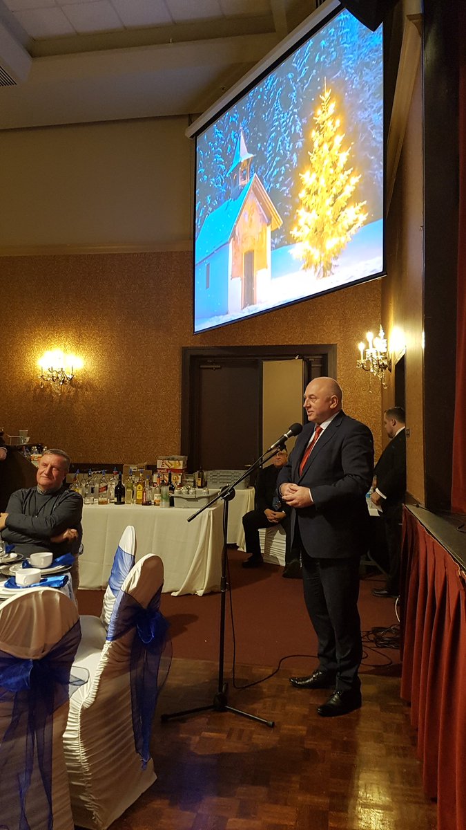 PLinToronto's tweet photo. Warmest wishes from CG @KSGrzelczyk, #oplatek sharing and a joyful carroling tonight at @JPIIPCC #Christmasparty  #HappyHolidays https://t.co/B45XNe6Iy8