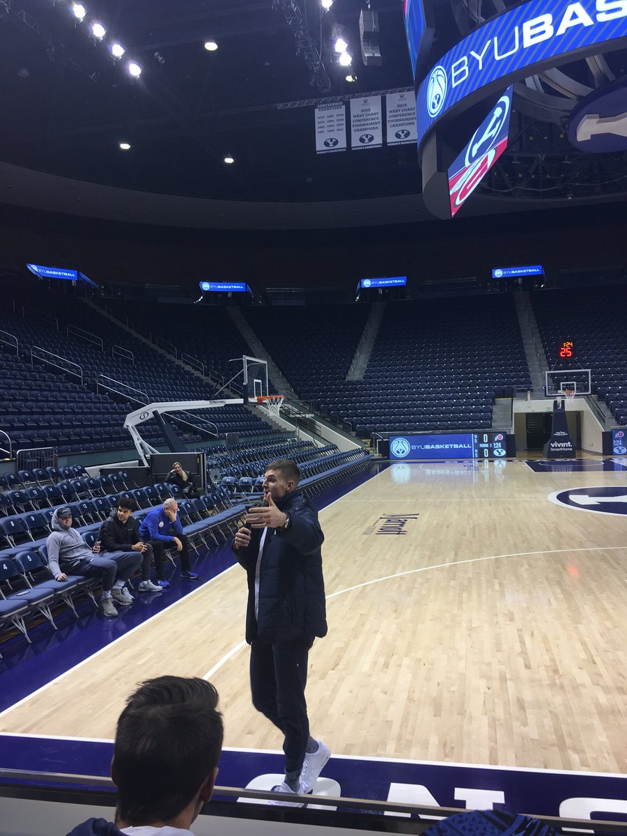 byuROC's tweet photo. Thank you to Coach Rose, @Elijah_Bryant3 @worthington41 and @PDastrup for comin out tonight!!
We are ready to get ROWDY tomorrow!!
#BeatUtah #RowdyROC https://t.co/WZs1jJBhNy
