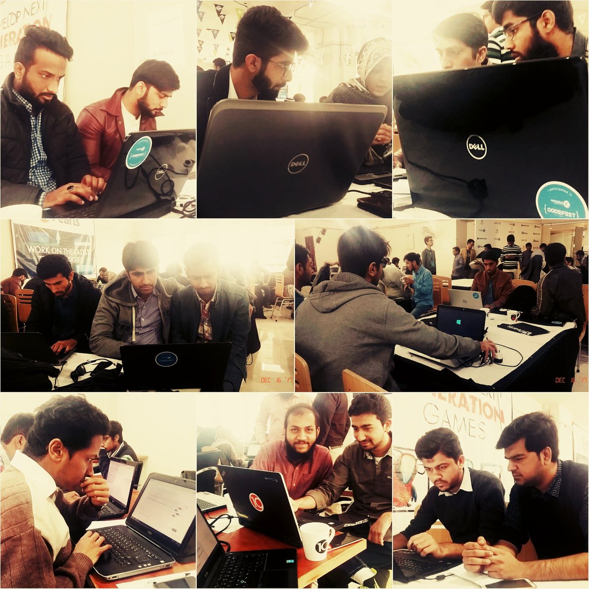 10PUniversity's tweet photo. And the battle begins! Who's going to be the champion? #CodeFest2017 #10pearlsUniversity #10Pearls #ThinkCodeWin #SpeedProgramming https://t.co/EsaSxyFxvw