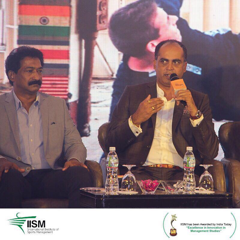 info_iism's tweet photo. Sharing glimpses of our Founder-Director @NileshMKulkarni from the @SportzPower #IFF2017 panel discussion on “Building Talent Quotient in Sports” along with an illustrious panel comprising of @jitusportz ; Ms.Rekha Yadav; @aditi03chauhan ; Mr.Neel Shah & @menezeshenry #IISM https://t.co/v3DTmUdWme