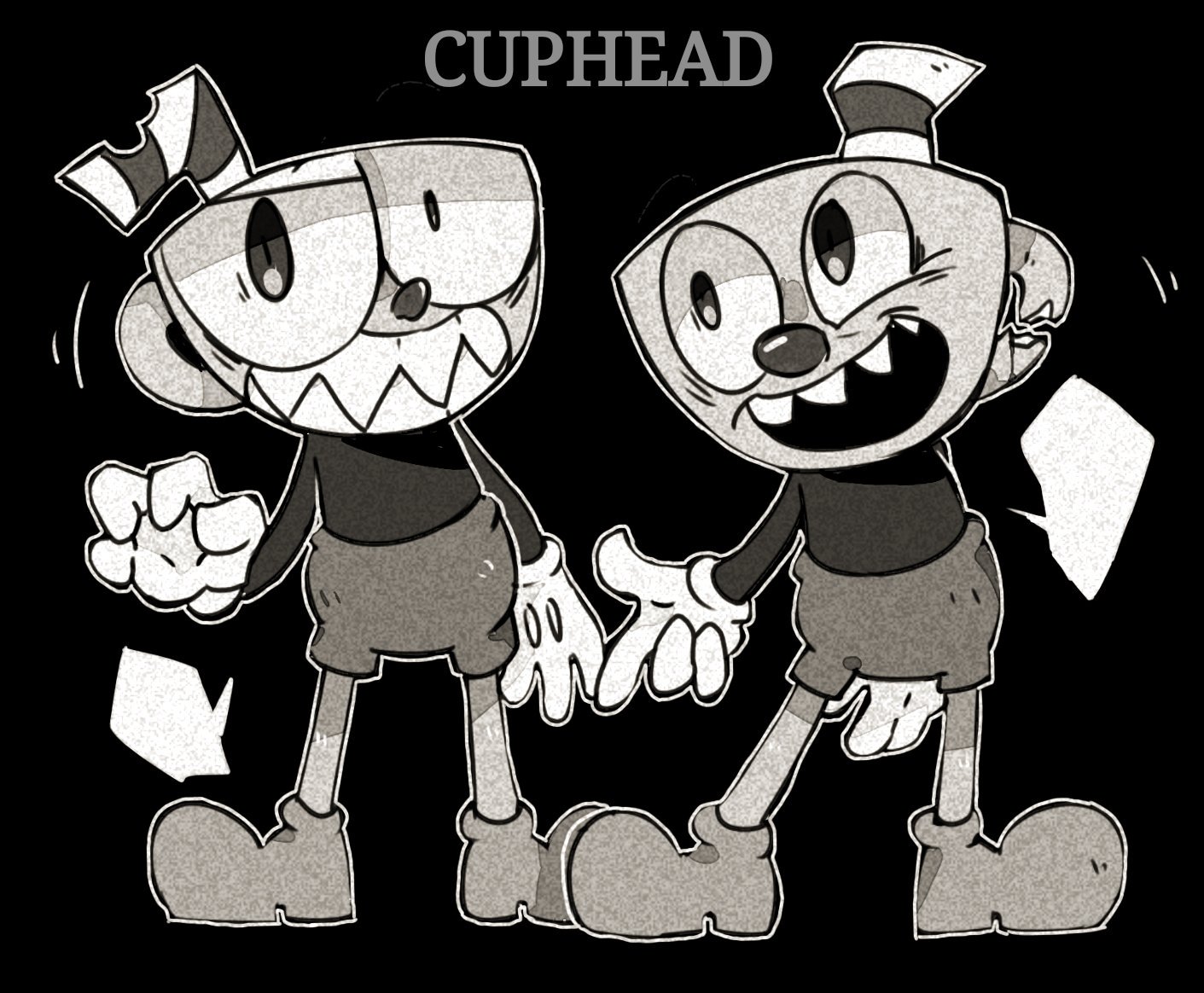 Арты в стиле Cuphead