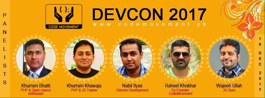 sohailanwarpk's tweet photo. Attending #DevCon17 by #codemovement Pakistan. #VueJS was good waiting for #reactjs https://t.co/fxVCzshN7r