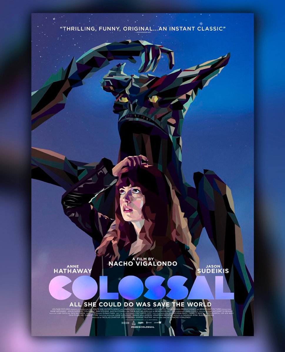 AHathawayNews's tweet photo. I’ve seen it 4 times in cinemas and more than 5 times in my living room, I can’t get enough of colossal... #SheIsColossal https://t.co/X1ykIzW7Lg