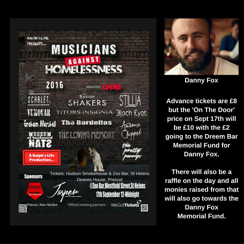 Ralph's Remembrance #AdventCalendar

Day 16

Ralph did a good thing for #homelessness&amp; <a href="/MAH_Gigs/">Musicians Against Homelessness</a> + <a href="/Boston_Shakers/">THE BOSTON SHAKERS</a> <a href="/StilliaOfficial/">STILLIA</a> <a href="/scarletbanduk/">SCARLET.</a> @TiTORS_iNSiGNiA <a href="/TheLovingMemory/">The Loving Memory</a> <a href="/BlochEyot/">Bloch Eyot</a> <a href="/FionaGreyMusic/">Fiona Grey</a> @GMarshallMusic <a href="/MuseumofBH1/">MuseumofBackwardHats</a> <a href="/VukovarUK/">V U K O V A R</a> <a href="/thebordellos/">The Bordellos</a> <a href="/ambrose_chappel/">Ambrose Chappel</a>