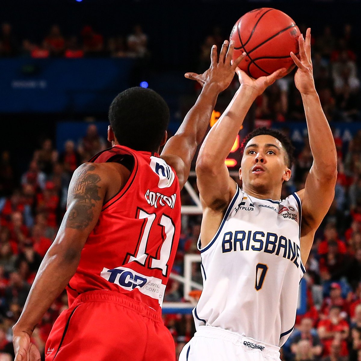 BrisbaneBullets's tweet photo. #NBLStats In all 7️⃣games at Perth Arena this year the team in front at 3/4 time won the game. Can the Bullets 62-60 take the W? #ForeverBrisbane https://t.co/erXzhFEXnA