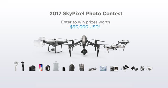 A chance to win a #DJI #Inspire2 #ZenmuseX7, #iPhoneX, #NikonD850 and more in the #SkyPixelPhotoContest! Join at bit.ly/twSkyPixelPhot…