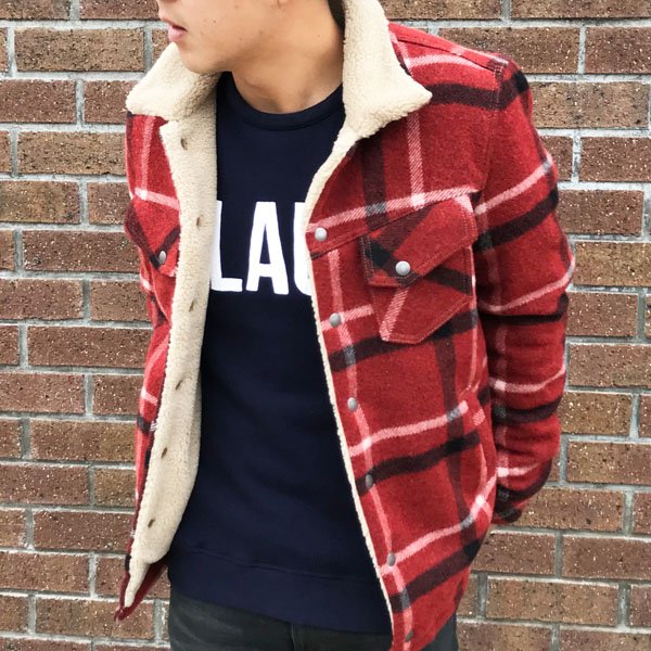 送料無料・選べる4個セット nudie jeans ボアジャケット LENNY