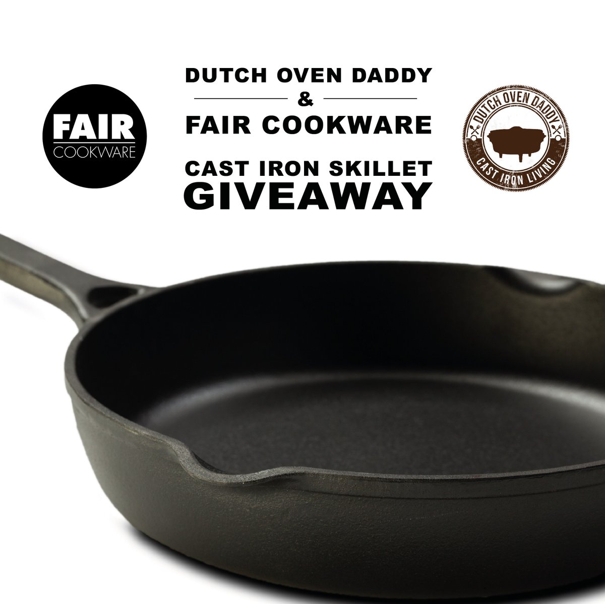 FairCookware's tweet image. Giveaway alert! 🚨  (1/2)
We have teamed up with @dutchovendaddy to giveaway a beautiful Cast iron skillet! Follow the steps below to enter to have a chance to win.
1. Follow @dutchovendaddy on Instagram.
2. Follow @faircookware on Instagram.
3. Like this photo. 
4. Tag a friend