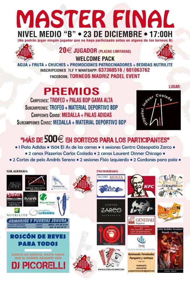 MadrizPadel's tweet photo. ULTIMAS 4 PLAZAS (3 WILD CARD) PÍDELAS!!
PALAS EN CUADRO Y CONSOLACIÓN Y MAS DE 500€ EN SORTEOS, TE LO VAS A PERDER?
#madrizpadelevent #torneopadel #sorteo #premios #dj #madrid #coslada #hitpadelindoorcoslada #amigos #navidad #regalos #dinero #fmp #wpt #padelon #blogdepadel https://t.co/BnLj0l3F3l